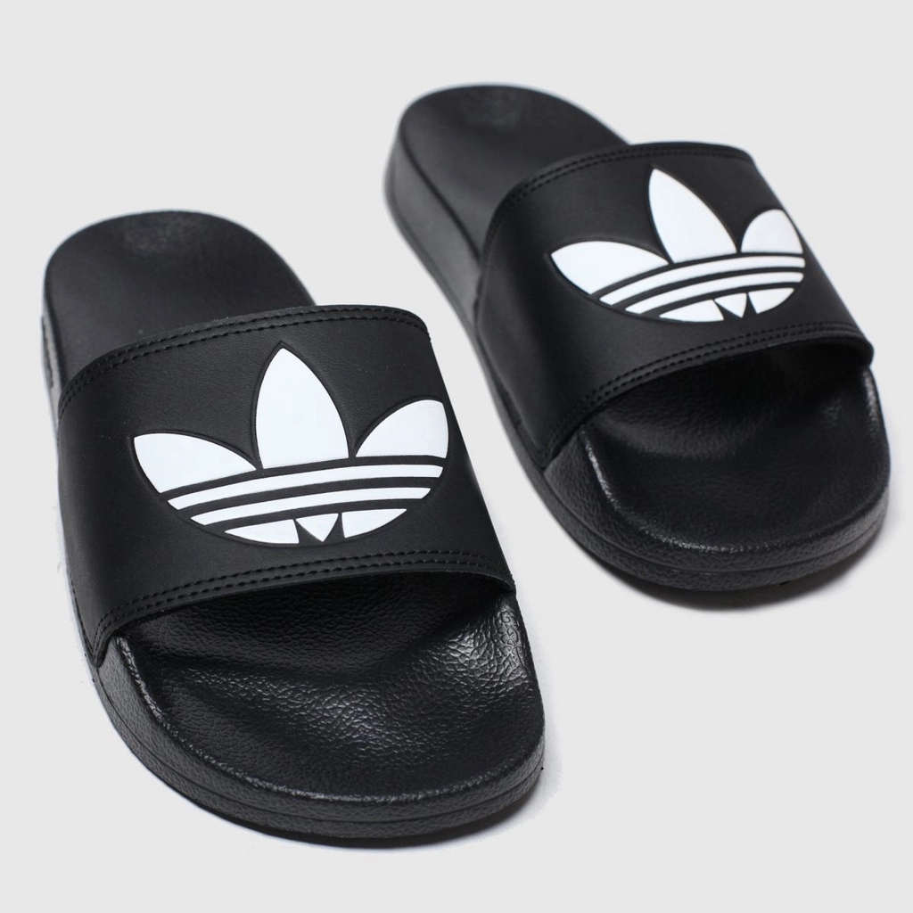 Adidas Originals adilette lite sandals in black & white